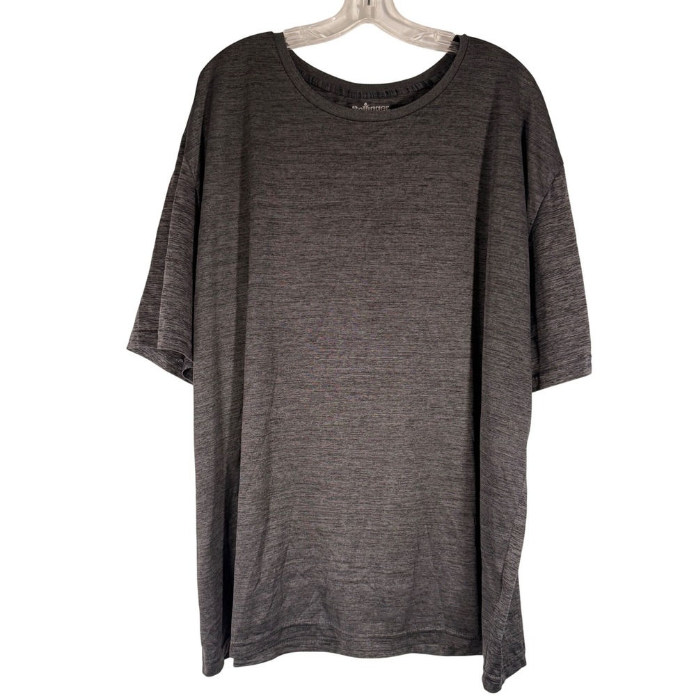 Bollinger Mens 4XL Performance T-Shirt Heathered Charcoal Grey Short Sleeve Tee